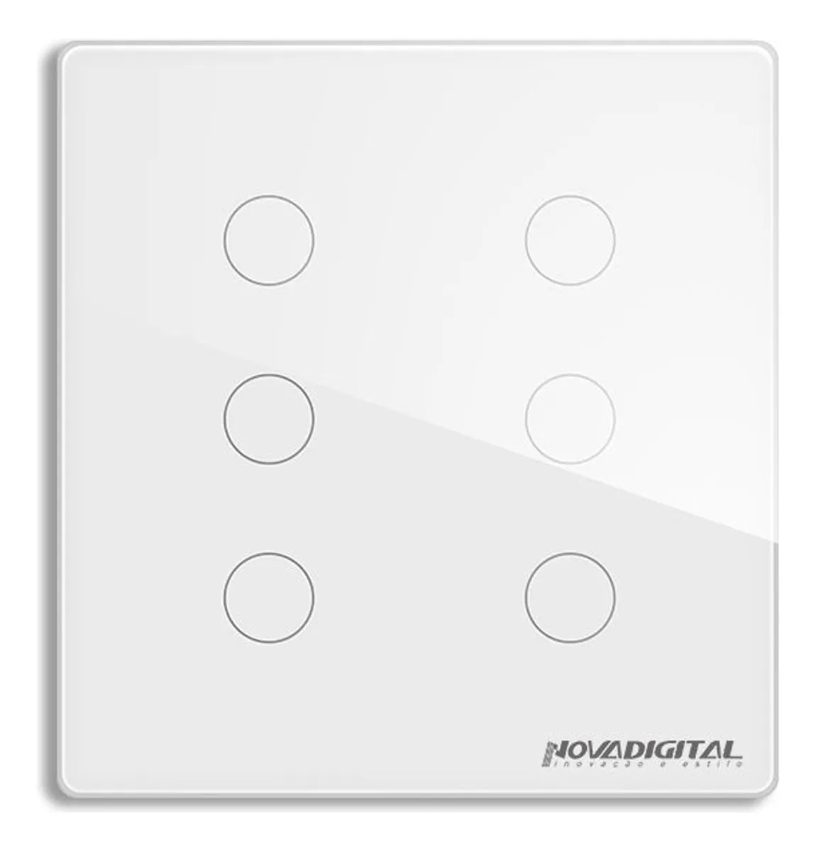 Interruptor De Luz Inteligente NovaDigital Zigbee 4 Teclas Touch 4x4 Cor Preto 10A 110/220V