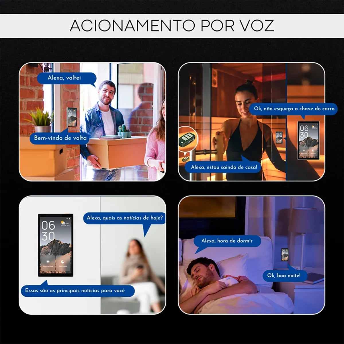 Painel central inteligente Novadigital