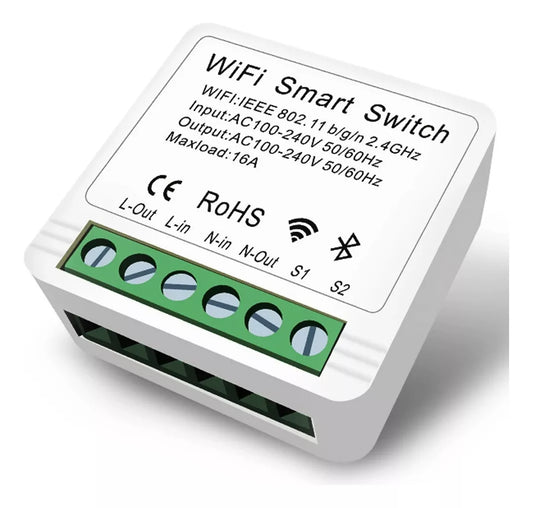 Interruptor Smart Switch Relé Inteligente Wi-Fi 16A DIY