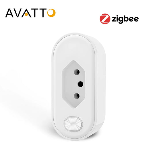 Tomada Inteligente AVATTO Tuya Wi-Fi/Zigbee para padrão Brasil